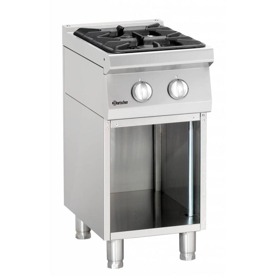 Gas stove Natural gas Open under-counter | 2 burners