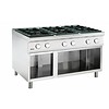 Bartscher Gas stove with open base | 6-burner