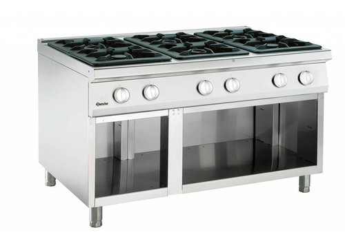  Bartscher Gas stove with open base | 6-burner 