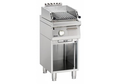  Bartscher Gas lavasteengrill met open onderbouw Serie 700 