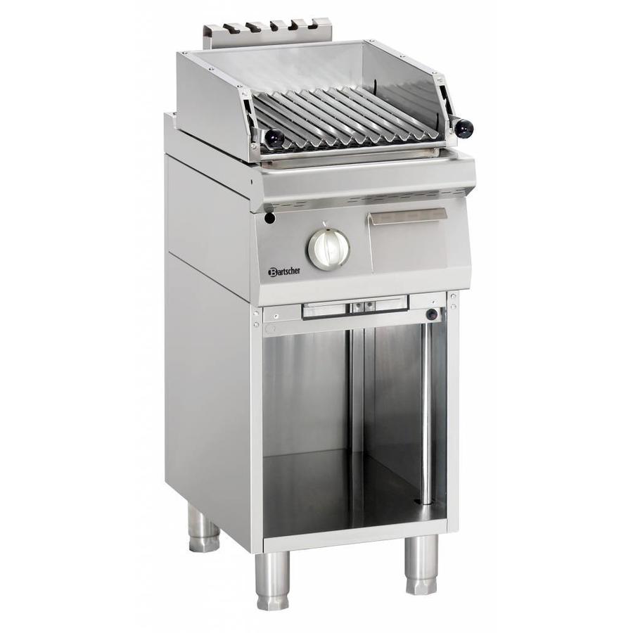 Gas lava stone grill with open substructure Series 700