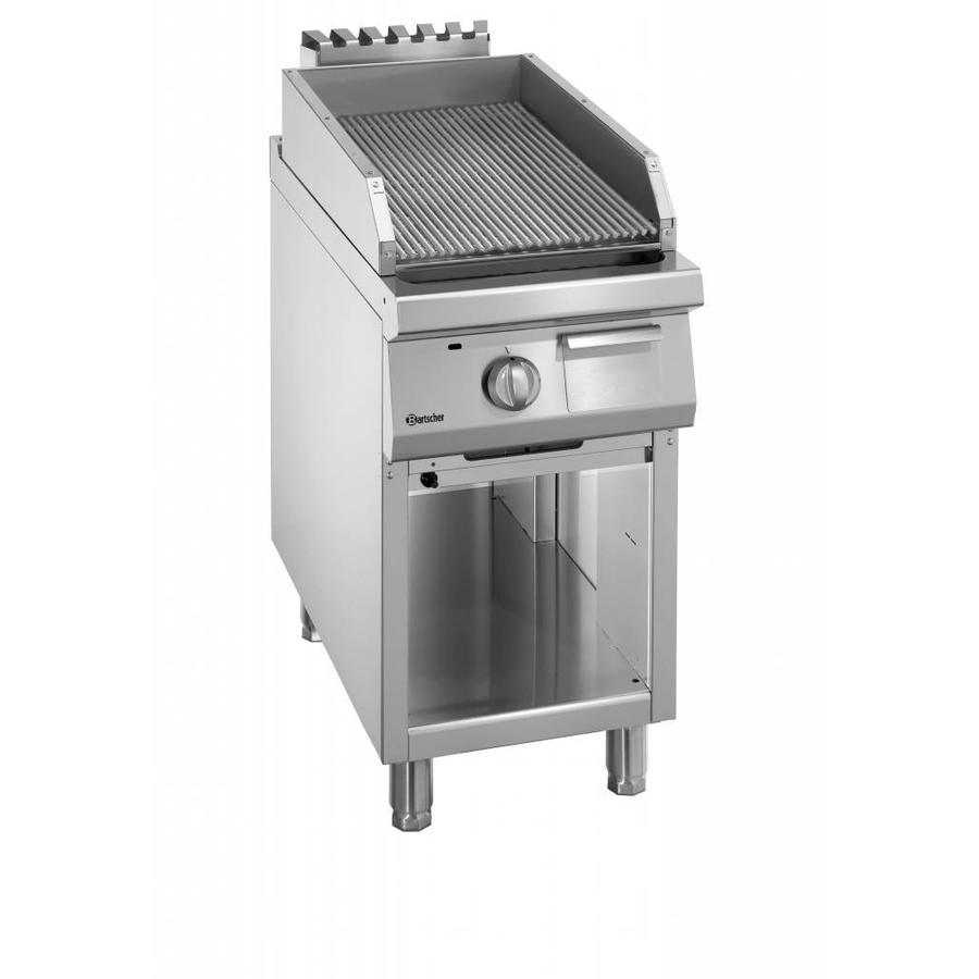 Gas lava stone grill with open base Series 900