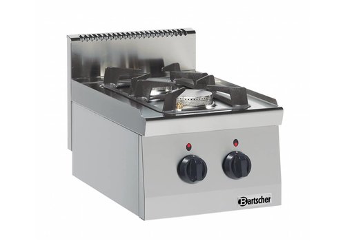  Bartscher Cuisinière à gaz d'accueil 9,5 kW | 2 brûleurs 