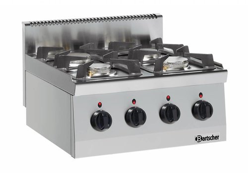  Bartscher Horeca Tafel Gaskooktoestel 19kW | 4 Branders 