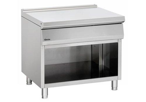  Bartscher Élément neutre en acier inoxydable avec sous-structure ouverte | 90x90x85 cm 
