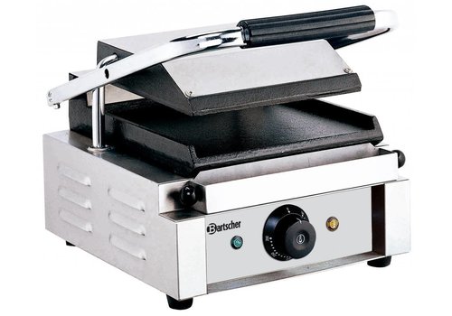  Bartscher Gril de contact électrique | Lisse et lisse | 29x37x(h)20 cm 