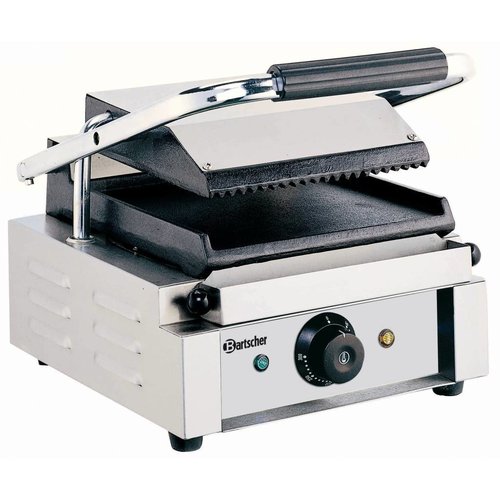  Bartscher Electric contact grill | Ribbed&Smooth | 29x37x (h) 20 cm 