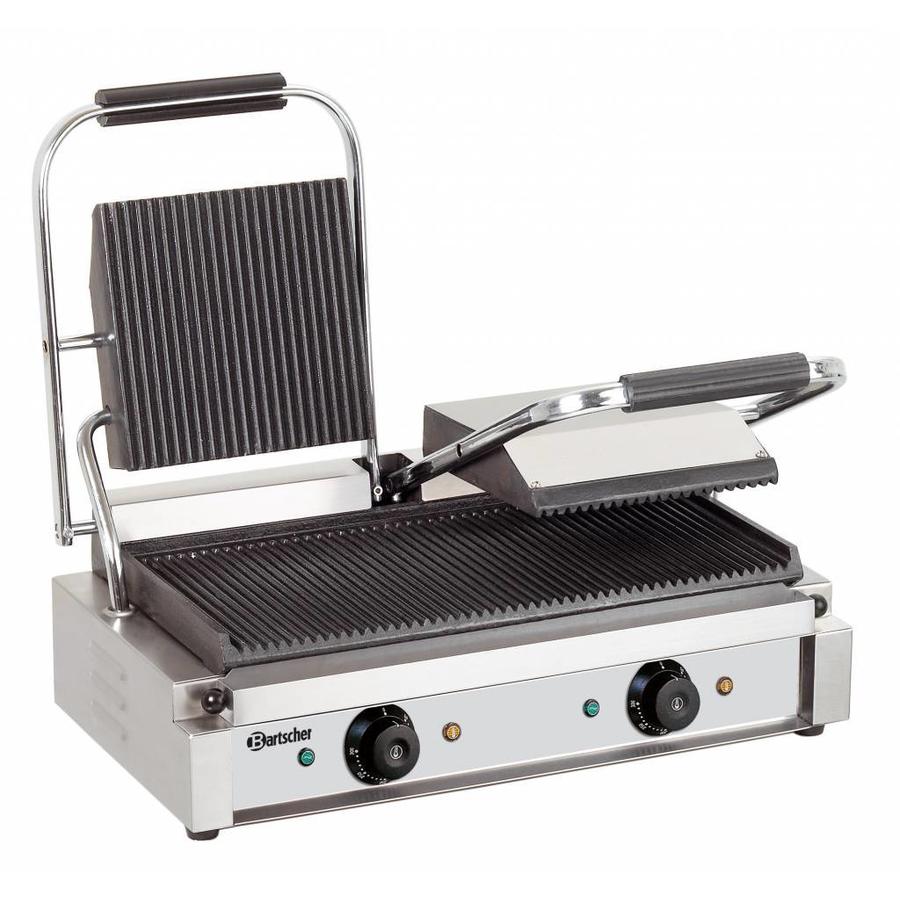Double Contact Grill | Ribbed Grill Plates