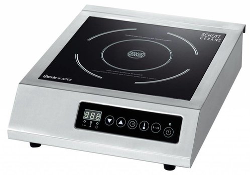  Bartscher Plaque de cuisson à induction numérique en acier inoxydable | 3000 watts 