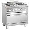 Bartscher Stove with electric oven | 4 hotplates