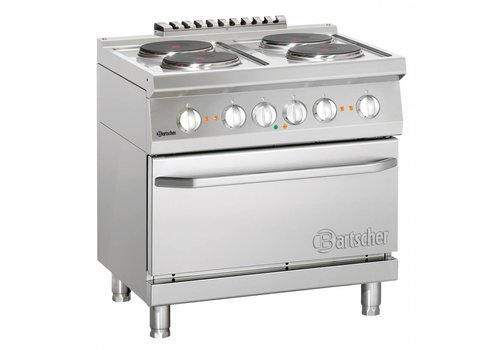  Bartscher Cuisinière avec four électrique | 4 plaques de cuisson 