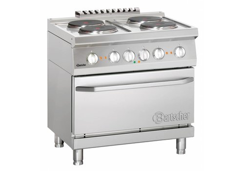  Bartscher Stove with electric oven | 4 hotplates 