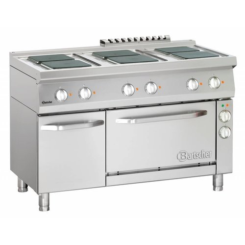  Bartscher Profi-Herd mit Backofen und Unterschrank 