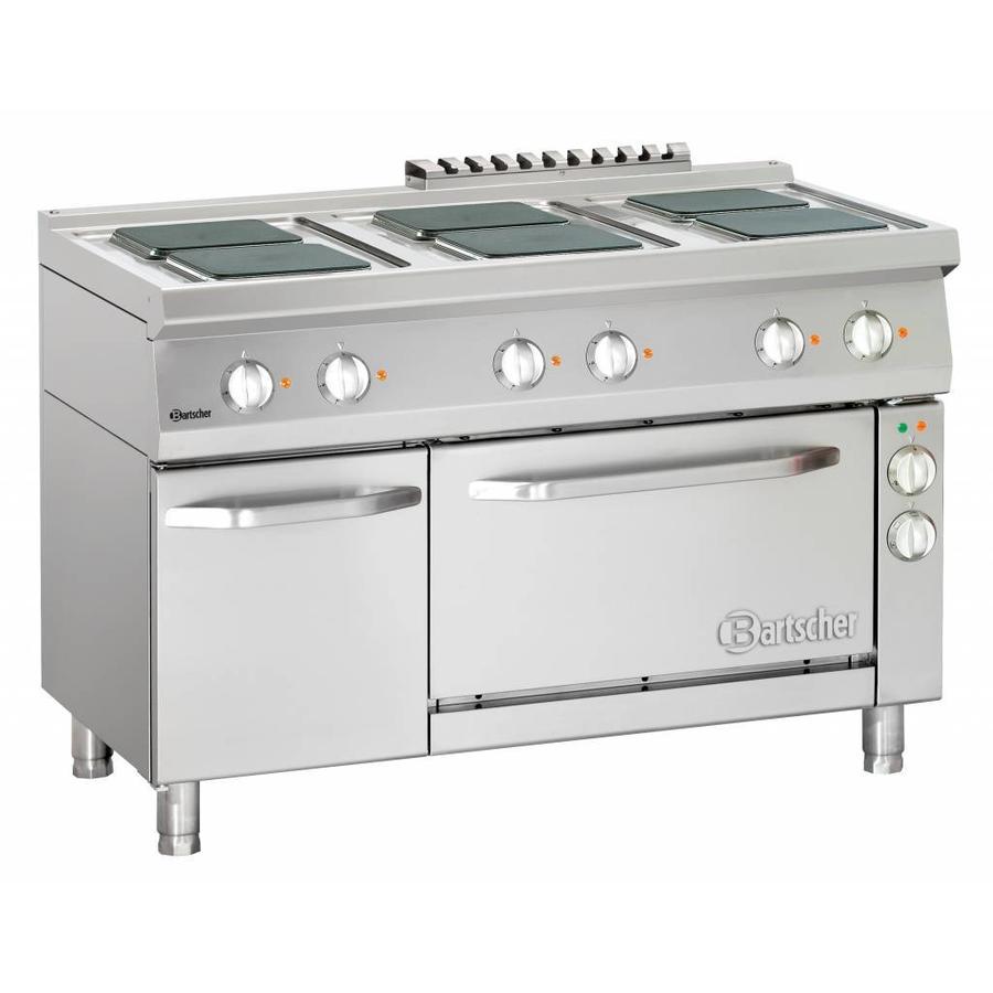 Cuisinière professionnelle avec four et meuble bas