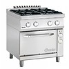 Bartscher Cuisinière à gaz avec four électrique | 4 brûleurs