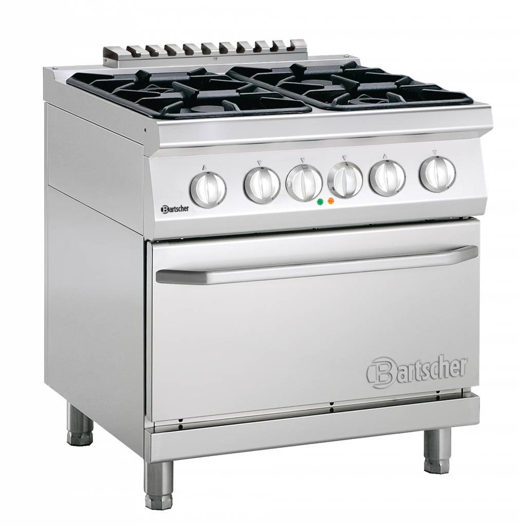 Gas Stove 4 Burners With Electric Oven 2 1 Gn Horecatraders