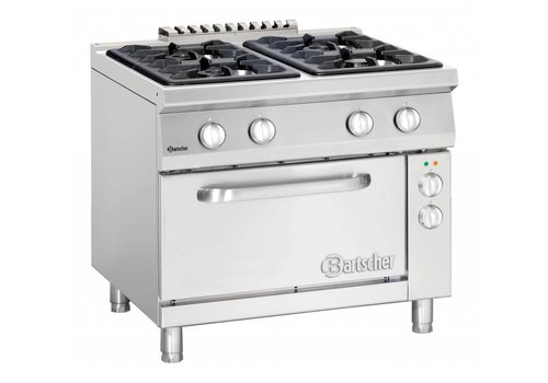  Bartscher Gas stove with electric oven | 6 burners 