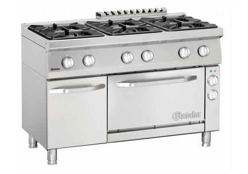  Bartscher Catering gas stove with electric oven | 6-burner 