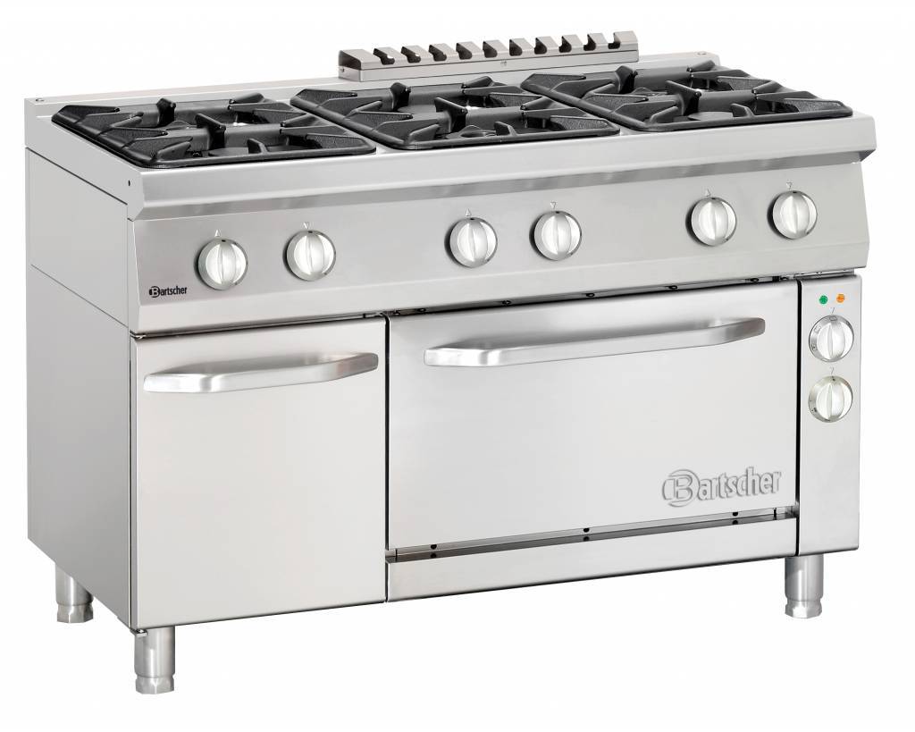 Buy Catering gas stove with electric oven 6burner online HorecaTraders