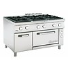 Bartscher 6-burner gas stove Series 900 with electric oven 2/1 GN