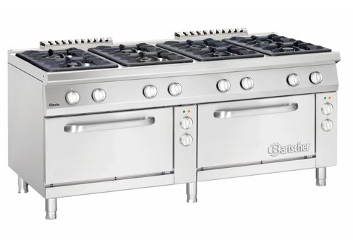  Bartscher Gas stove with 2 electric ovens | 8 Burners 