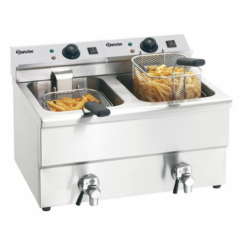  Bartscher Double fryer - 2 x 8 liters 