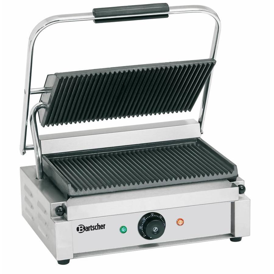 Elektrische Contact Grill | Geribbeld | 6 Standen