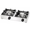 Bartscher Stainless Steel Propane Gas Fire Table 11kW | 2 Burners