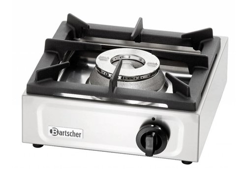 Bartscher Cuisinière à gaz en acier inoxydable | 6,5 kW 