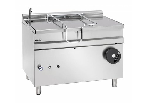  Bartscher Poêle à gaz basculante avec | 120 litres | 1200 x P 900 x H 900 mm 