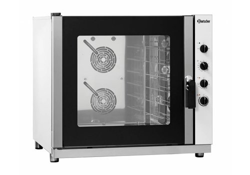  Bartscher Stainless steel convection oven with moisture injection - 84x92x105cm 