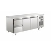 Bartscher Refrigerated workbench stainless steel 2 doors / 2 drawers | 179x70x85cm