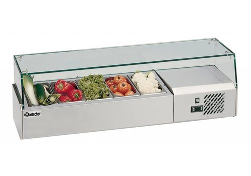  Bartscher Vitrine réfrigérée 5 x 1/4 GN, 150 mm 