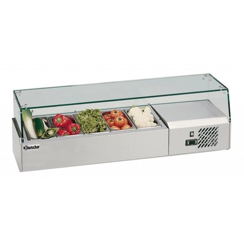  Bartscher Refrigerated display case 5 x 1/4 GN, 150 mm 