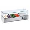 Vitrine réfrigérée 4 x 1/3 GN - hauteur 150 mm