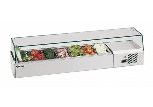  Bartscher Kühlvitrine 7 x 1/4 GN, 150 mm 