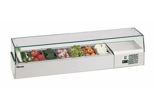  Bartscher Refrigerated display case 7 x 1/4 GN, 150 mm 