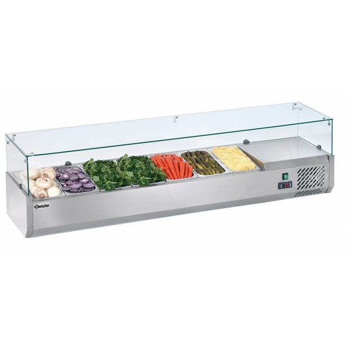  Bartscher Vitrine réfrigérée 7 x 1/3 GN, 150 mm 