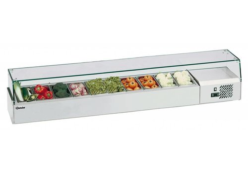  Bartscher Vitrine réfrigérée 10 x 1/4 GN, 150 mm 