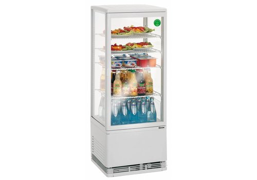  Bartscher Kleine Kühlvitrine, weiß – 98 Liter – BESTSELLER! 