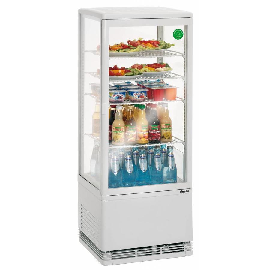 Small Refrigerated Display Case White - 98 Liters - BEST SELLER!