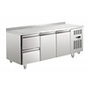 Bartscher Banc de refroidissement en acier inoxydable avec barrière d'eau | 179 x 70 x 85 cm