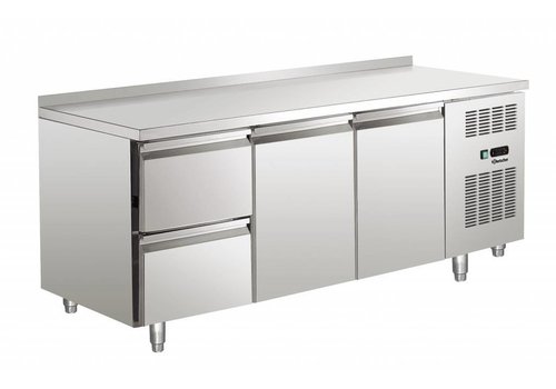  Bartscher Refrigerated workbench stainless steel with water barrier | 179x70x85cm 