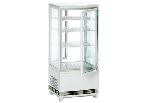  Bartscher Vitrine réfrigérée de présentation blanche - 87 litres 