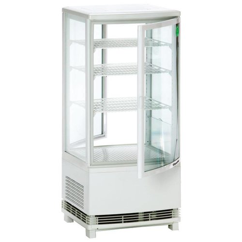  Bartscher Presentation Refrigerated Showcase White - 87 Liter 