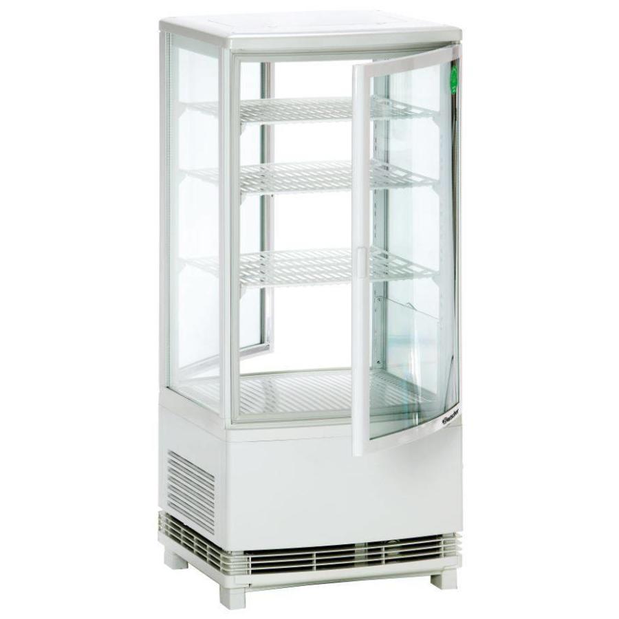 Präsentationskühlvitrine Weiß - 87 Liter