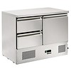 Bartscher Refrigerated workbench stainless steel 2 drawers 1 door | 105 x 69 x 87.5 cm