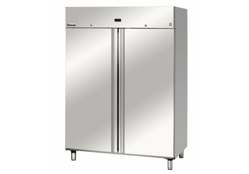  Bartscher Réfrigérateur double | acier inoxydable | GN211 | 132(l) x 85,5(p) x 205(h)cm 