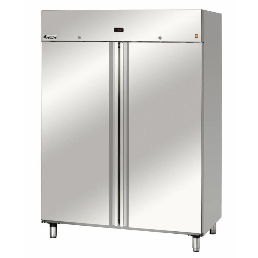 Doppelkühlschrank | Edelstahl | GN211 | 132 (B) x 85,5 (T) x 205 (H) cm