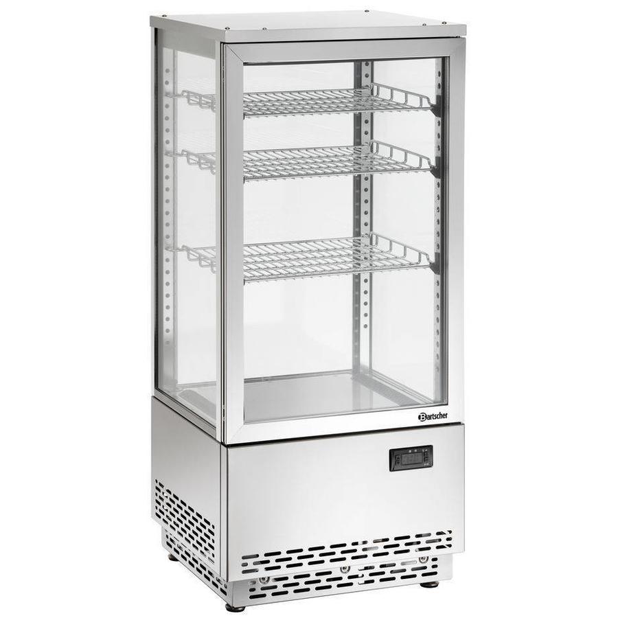 Vitrine réfrigérée en acier inoxydable 78 litres